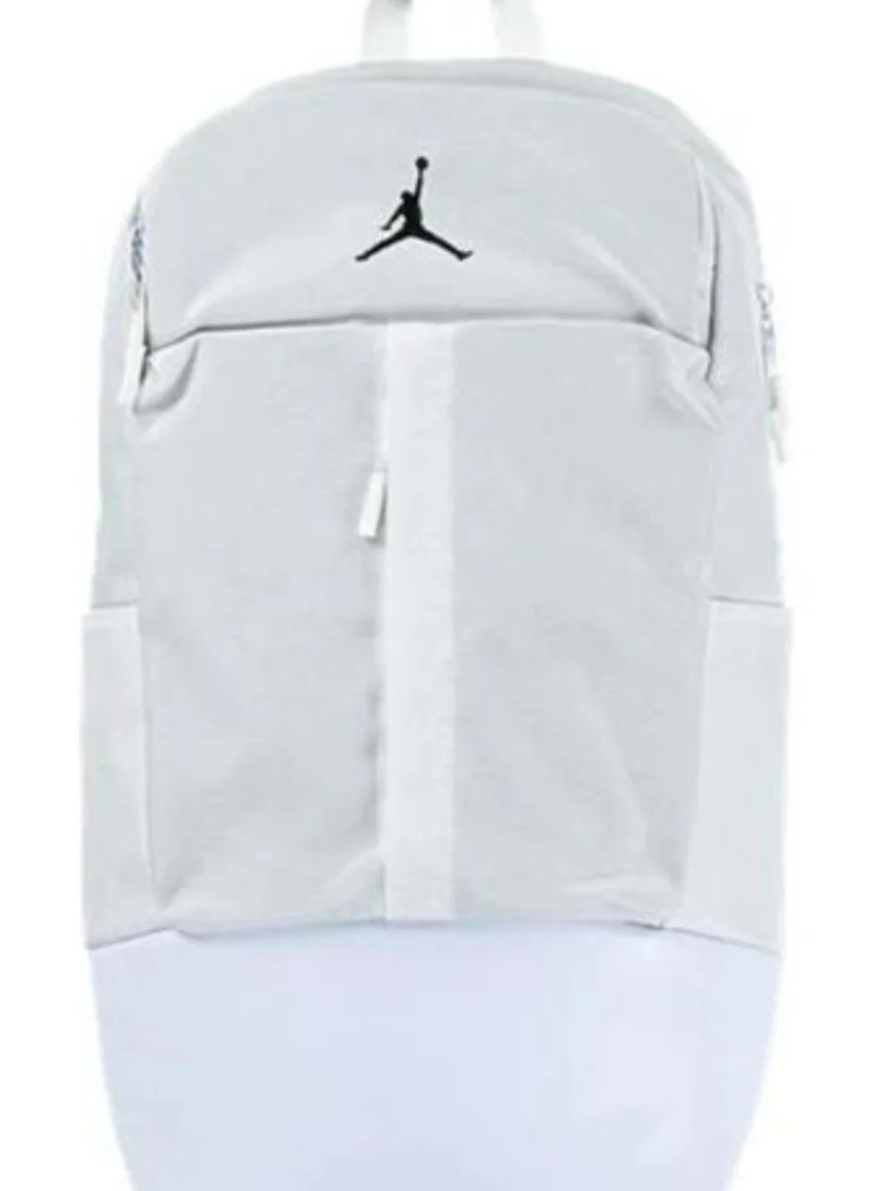 Nike Jordan Fluid Jumpman Large White Backpack Laptop Gym Workout School Bag